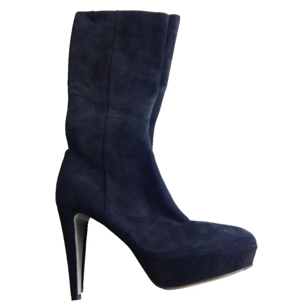 Sergio Rossi Suede Stiletto Boots